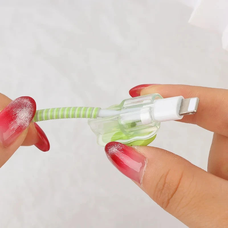 Charger Protector Cable Organiser For iPhone 15 14 11 13 18W 20W Charging Protection Cover Data Cable Management Cord Winder Kit