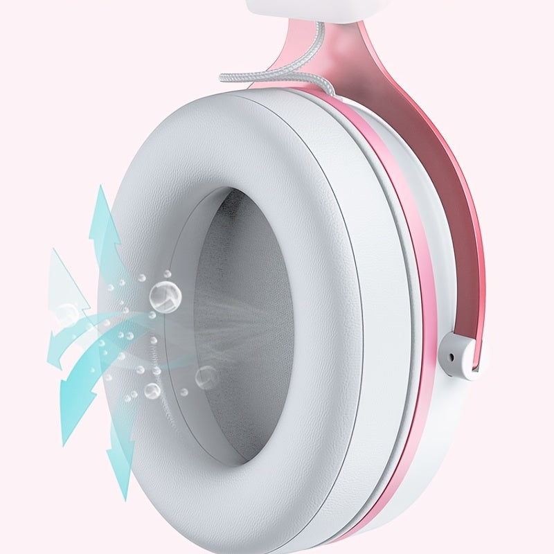 ONIKUMA X10 cat ears headset wired light-emitting subwoofer computer game gaming chicken headset